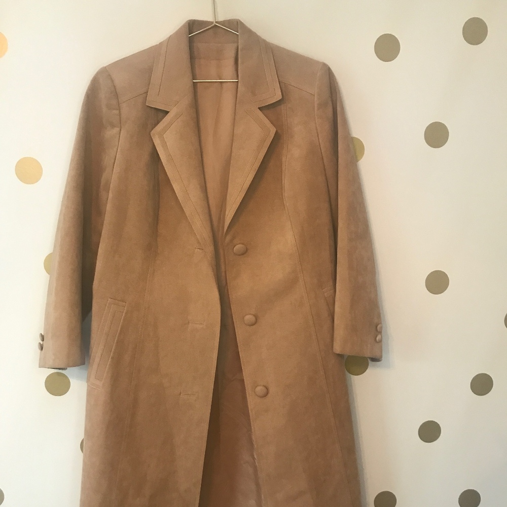 Suede Trench coat